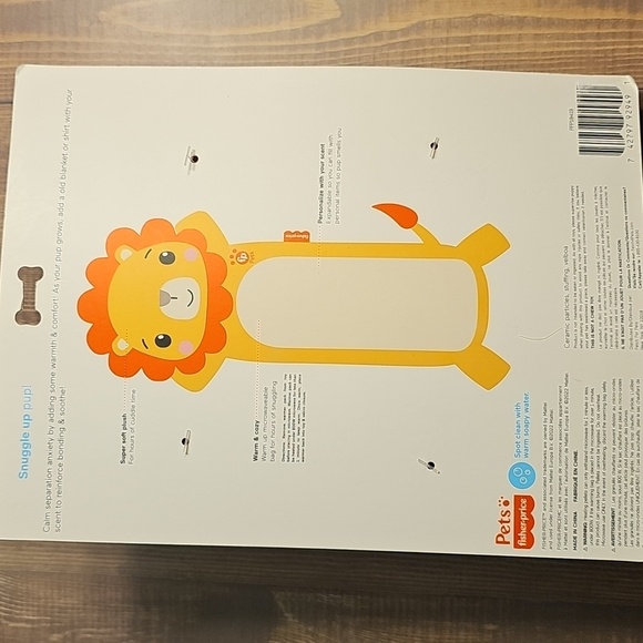 Fisher-Price Yellow and Orange Lion Plush Warming Toy - Picture 5 of 5